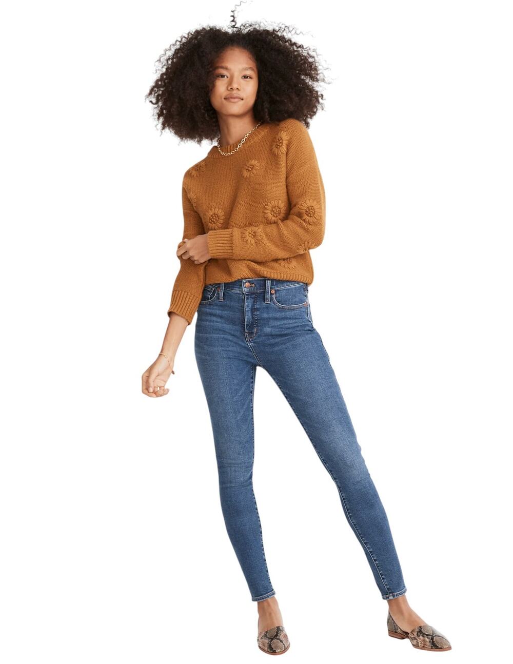Madewell Blue Wendover Wash 10" High Rise Skinny Jeans